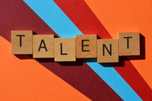 Talent, word as banner headline